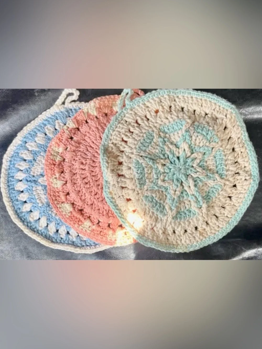 Vintage Handmade Potholders Hot Pads